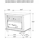 Barzini White Nightstand