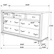 Barzini White Dresser