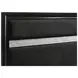 Miranda Black California King Upholstered Panel Bed