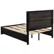 Miranda Black Full Platform Storage Bed