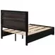Miranda Black Full Platform Storage Bed