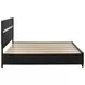 Miranda Black King Platform Storage Bed