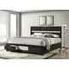 Miranda Black California King Storage Panel Bed