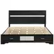 Miranda Black California King Storage Panel Bed