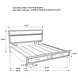 Miranda Black California King Storage Panel Bed