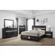 Miranda Black California King Storage Panel Bed