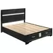 Miranda Black Queen Platform Storage Bed