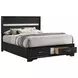 Miranda Black Queen Platform Storage Bed