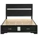 Miranda Black Queen Platform Storage Bed