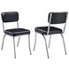 Retro Black Black Dining Chair Set of 2
