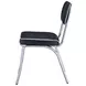 Retro Black Black Dining Chair Set of 2