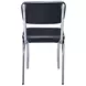 Retro Black Black Dining Chair Set of 2