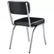 Retro Black Black Dining Chair Set of 2