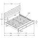 Brantford  Coastal White King Platform Storage Bed