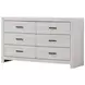 Brantford Coastal White Dresser