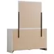 Brantford Coastal White 6 Drawer Dresser with Mirror