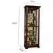 Victorian Cherry Two Way Sliding Door Curio