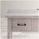North Coast Distressed White Wash 42" Console Table with USB Charging