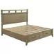 Hazlewood Vineyard Oak King Storage Panel Bed