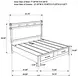 Hazlewood Vineyard Oak King Storage Panel Bed