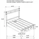 Hazlewood Vineyard Oak Queen Storage Panel Bed
