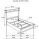 Hazlewood Vineyard Oak Queen Panel Bed