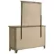 Hazlewood Vineyard Oak 6 Drawer Dresser with Mirror