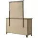 Hazlewood Vineyard Oak 6 Drawer Dresser with Mirror