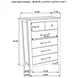 Hazlewood Vineyard Oak 5 Drawer Chest