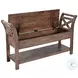 Golden Hearth Buckskin 48" Accent Storage Bench