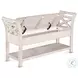 Willow Cove Marble White 48" Accent Bench with Storage