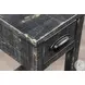 Seabright Black Rectangular Chair Side Table with Drawer