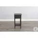 Seabright Black Rectangular Chair Side Table with Drawer