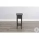 Seabright Black Rectangular Chair Side Table with Drawer