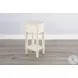 Seabright White Rectangular Chair Side Table with Drawer