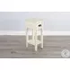 Seabright White Rectangular Chair Side Table with Drawer