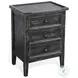 Seabright Black Rectangular End Table with Drawer