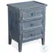 Seabright Blue Rectangular End Table with Drawer