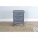 Seabright Blue Rectangular End Table with Drawer