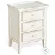 Seabright White Rectangular End Table with Drawer