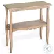 Autumn Echo Natural Beach Pebble 28" Rectangular Side Table