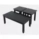 Eros Brushed Black 3 Piece Occasional Table Set