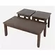 Eros Brushed Chestnut 3 Piece Occasional Table Set