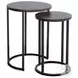 Havenstead Dark Brown 18" Round Nesting Table Set