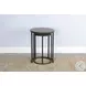 Havenstead Dark Brown 18" Round Nesting Table Set