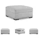 Gabyleigh Nickel Performance Fabric Storage Ottoman