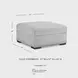 Gabyleigh Nickel Performance Fabric Storage Ottoman