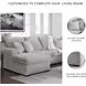 Gabyleigh Nickel 2 Piece Performance Fabric Sectional with RAF Chaise
