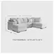 Gabyleigh Nickel 2 Piece Performance Fabric Sectional with RAF Chaise