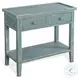 Seabright Green Rectangular Side Table with 2 Drawer
